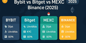 Bybit vs Bitget vs MEXC vs BINANCE (2025): díjak, likviditás, KYC, ki-/beutalás, kezdőknek